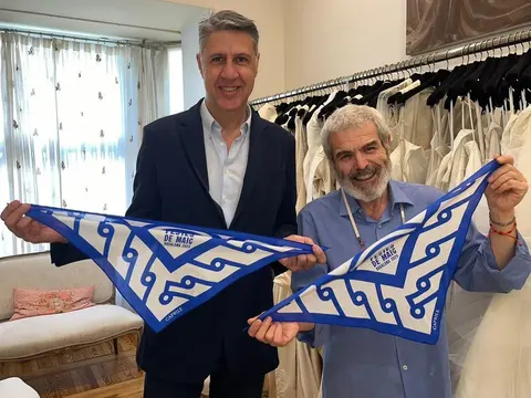 Xavier García Albiol en una visita a Lorenzo Caprile, 4 d’abril de 2024